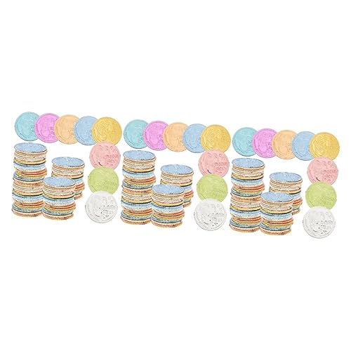 BESTOYARD 300 Peças Com Decorações Brinquedos Recompensa Jogo Decoração Plástico Falso Para Moedas R