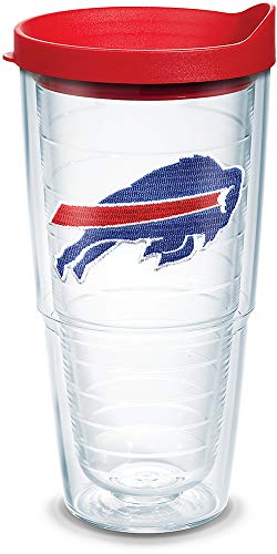 Image of Tervis Made in USA Double Walled NFL Buffalo Bills Insulated Tumbler Cup Keeps Drinks Cold & Hot, 24oz, Primary Logo