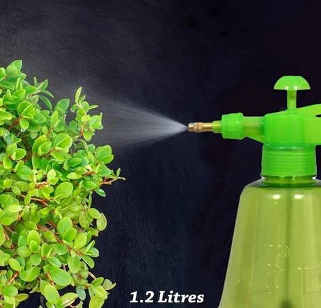 Image of Heavy Duty Garden Pump Pressure Sprayer, Lawn Sprinkler, Water Mister, Spray Bottle for Herbicides, Pesticides, Fertilizers, Plants Flowers Random Colors(1.2 L Capacity) (Multicolor)