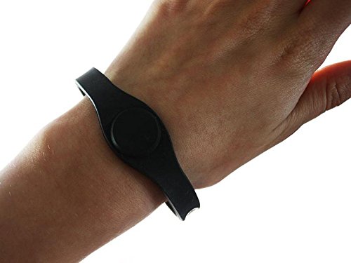 Balance Silikon Armband für verbesserte Balance, Flexibilität und Stärke (Größe LARGE, schwarz)