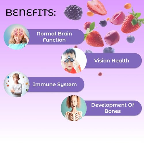 Image of HealthAid KidzOmega Syrup - Omega-3 DHA with Vitamins C, D & E | 200ml Mixed Berry Flavor | Supports Brain, Vision & Immune Health | Easy-to-Take Liquid Supplement for Children