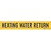 Brady 7129-1HV, 91993 Self-Sticking Vinyl Pipe Marker, (Pack of 25 Cards)