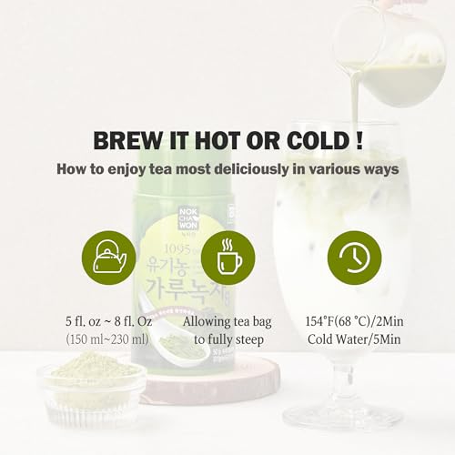 Té verde en polvo orgánico 1.77 oz miniatura 6