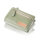 CAPTAIN STAG ファスナー 折り財布 ミドルウォレット アウトポケット 袋縫いア メンズ レディース ユニセックス キャプテンスタッグ (グリーン)