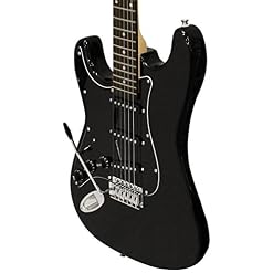 en dents de scie pour gaucher ST Guitare électrique style W/plaque 3 couches – inclus : Accessoires, AMP, Sac de transport et Leçon - Les Beatles, Paul McCartney, John Lennon, RIngo Starr, George Harrison en dents de scie pour gaucher ST Guitare électrique style W/plaque 3 couches – inclus : Accessoires, AMP, Sac de transport et Leçon – Image 6