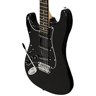 en dents de scie pour gaucher ST Guitare électrique style W/plaque 3 couches – inclus : Accessoires, AMP, Sac de transport et Leçon - Les Beatles, Paul McCartney, John Lennon, RIngo Starr, George Harrison en dents de scie pour gaucher ST Guitare électrique style W/plaque 3 couches – inclus : Accessoires, AMP, Sac de transport et Leçon – Image 6