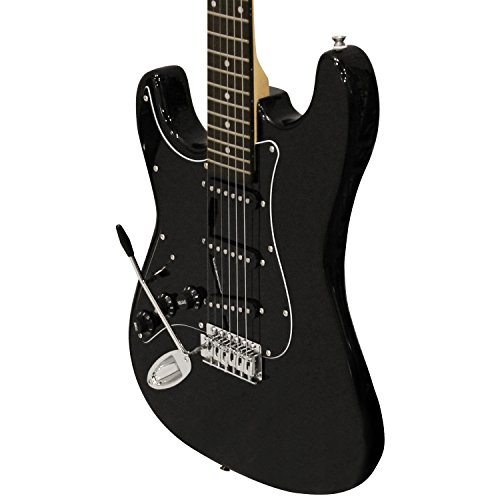en dents de scie pour gaucher ST Guitare électrique style W/plaque 3 couches – inclus : Accessoires, AMP, Sac de transport et Leçon - Les Beatles, Paul McCartney, John Lennon, RIngo Starr, George Harrison en dents de scie pour gaucher ST Guitare électrique style W/plaque 3 couches – inclus : Accessoires, AMP, Sac de transport et Leçon – Image 7