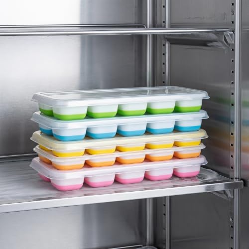 Set de 4 moldes grandes para cubitos de hielo con tapa miniatura 2