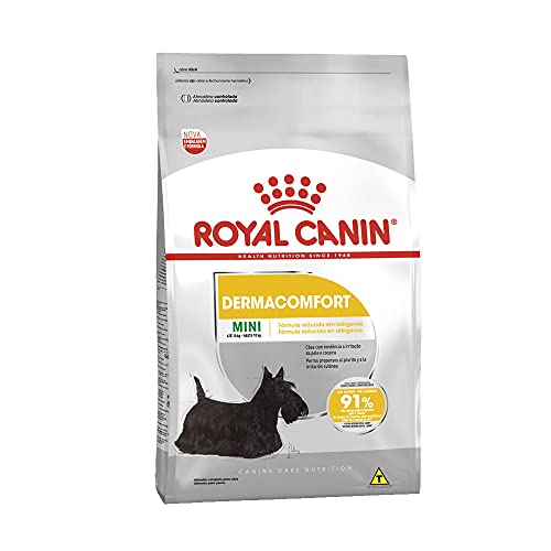 Qual a Melhor Ração para Pelo de Cachorro de 2025? Melhores Ranking 5 Ração Royal Canin Mini Dermacomfort Cães Adultos 7,5kg Royal Canin Adulto - Sabor Outro