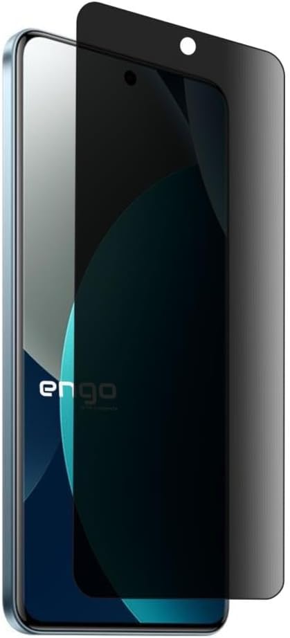 Engo Xiaomi Redmi Note 15 Pro İle Uyumlu Hayalet Ekran Koruyucu, Yandan Görünmeyen Anti-Spy Gizlilik (Privacy) Koruması, 9H Temperli Nano Kırılmaz Esnek Cam, Parlama Ve Parmak İzi Önleyici