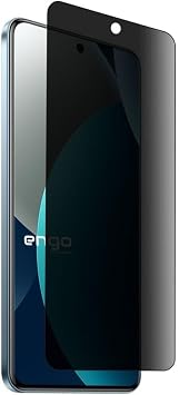 Engo Xiaomi Redmi Note 15 Pro İle Uyumlu Hayalet Ekran Koruyucu, Yandan Görünmeyen Anti-Spy Gizlilik (Privacy) Koruması, 9H Temperli Nano Kırılmaz Esnek Cam, Parlama Ve Parmak İzi Önleyici