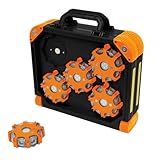 山善(YAMAZEN) カヌレフラッシュセット YN-CANELEFL-SET 注意喚起灯 三角コーン 設置簡単 マルチ点滅灯 夜間作業 安全対策