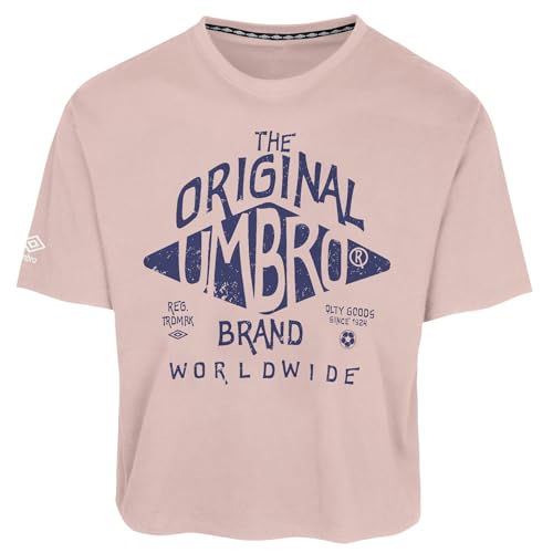 T-Shirt Graphique Femme Umbro Oversize haut de sport ample en coton respirant et tendance vintage