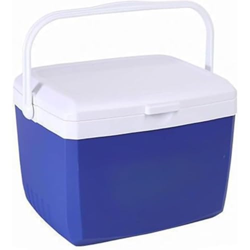 ZLBYXLU家庭・アウトドア兼用小型軽量硬質クーラー 保冷剤同梱 5L/8L/13L三容量選択式 高保温フレッシュボックス機能内蔵 ポータブル保冷バケツ設計 ピクニック・キャンプ・釣り・防災救助対応 飲料氷保管最適化システム (B,8L)