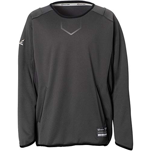 Easton Mens Alpha Fleece Pullover Charcoal L