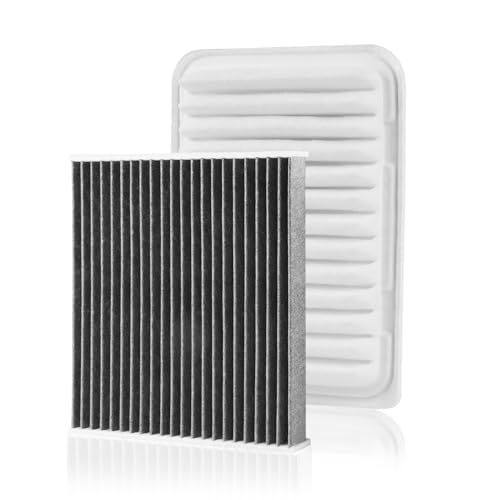 Image of Cabin & Engine Air Filter Fit for Toyota Camry Hybrid (2007-2011), Highlander Gas (2008-2013) Activated Carbon Cabin Filter Replace#CF10285 CA9360 Car Accessories