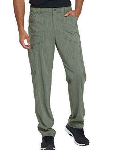 Pantalon Dickies Advance DK180 bicolore coupe droite olive twist homme taille S court