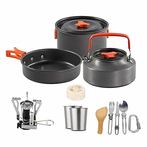 アウトドア食器 熟練製造 アウトドア キャンプ ハイキング 調理器具 料理 キャンプ ケトルキット (カラー: B) (C)