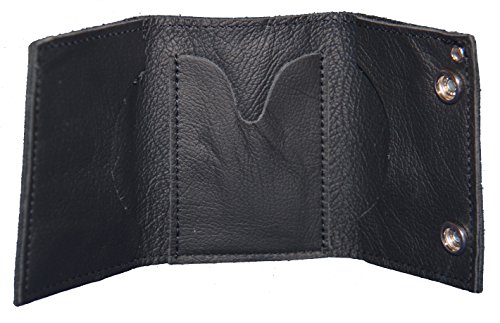 Custom Original Black Trifold Chain Wallet. MADE IN USA4