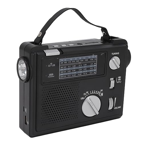 Radio manivelle d'urgence LED pour vos sessions de camping en plein air et randonnée