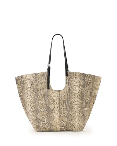 Bolso Tote East/West Ara Snake Desert White miniatura 1
