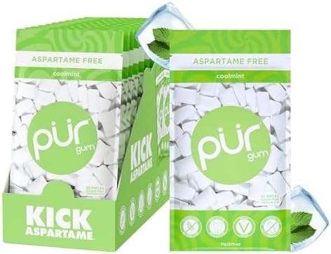 PUR Gum, Coolmint, Xylitol Gum, No Artificial Flavor, 660 Count (12x55)