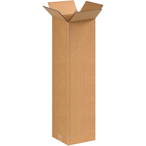 Image of TAPE LOGIC 9x9x30 Tall Corrugated Boxes, Tall, 9L x 9W x 30H, Pack of 25 | Shipping, Packaging, Moving, Storage Box for Home or Business, Strong Wholesale Bulk Boxes