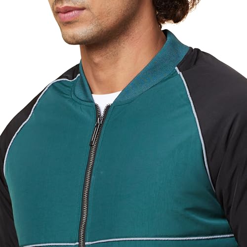 Image of Being Human Green Regular Fit Long Sleeves Men's Jacket Clothing