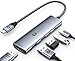 Produktbild WARRKY USB C Hub HDMI 4K@60Hz mit PD 100W, 3*USB 3.0 (2*USB-A, 1*USB-C), USB-C Hub Multiport Adapter [Aluminiumhülse, Geflochten] für Laptop, iPhone 15, MacBook Pro/Air, iPad Pro, Surface, Steam Deck