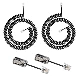 CNHIDEE Phone Cord for landline Handset Cords Detanglers, 2Pack Telephone Cords...