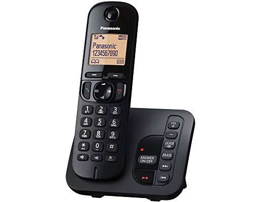 Panasonic-KX-TGC220EB-DECT-Cordless-Phone-with-Answering-Machine-16-Inch-Easy-to-Read-Backlit-Display-Nuisance-Call-Blocker-Hands-Free-Speakerphone-ECO-Mode-Black-Single-Handset-Pack