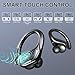 Wireless Earbuds, Sport Bluetooth 5.4 Headphones 2026 New Bluetooth Earbuds with 75Hrs Stereo, 4 ENC Mic, Noise Canceling Over-Ear Buds with Earhooks, IP7 Waterproof Earphones for Workout/Running/Gym