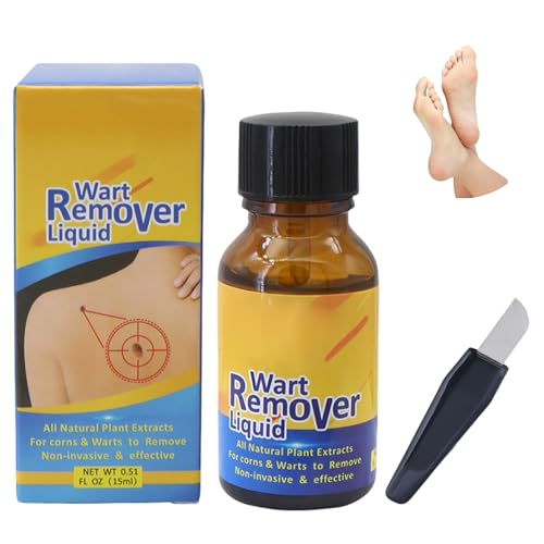Corn Remover 15ml Liquide pour Enlever les Cors pour Pieds avec Couteau de Pédicure Foot Warts Removal Plantar Warts Ointment Anti Cors Foot Callus Remover Pour Enlever Les Cors et Les Callosités