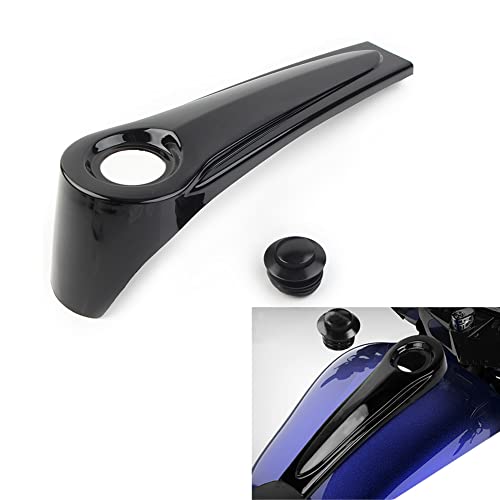 GZYF For Harley Electra Glide ツーリング FLHT 1986-2007年 バイク用燃料タンクカバー 交換用品 ABS ストレッチ ダッシュボード 燃料コンソール 燃料タンクキャップ 1本のサムネイル