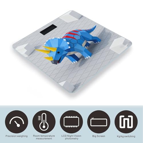 Báscula Digital Dinosaur Patterns para Baño 400 Lb/180 kg miniatura 3