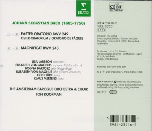 Vista 2 de J. S. Bach Easter OratorioMagnificat Ton Koopman