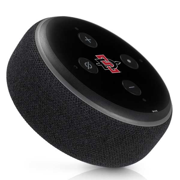 Skinit Decal Audio Skin Compatible with Amazon Echo Dot 3 - Officially Licensed San Diego State University Aztecs Logo Design