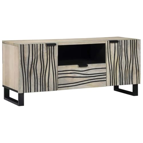 vidaXL Mueble de Medios – Almacenamiento Rústico para tu Sala, Consola, Unidad de Entretenimiento y Soporte para TV – Ideal para tu Hogar