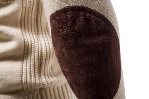 Men's Vintage Solid Color Crewneck Sweater Casual Knitwear Jumper4