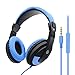 Produktbild VCOM Over Ear-Kopfhörer mit Mikrofon, Stereo-Computer-Headset mit Kabel Leichte Schüler-Kopfhörer Kompatibel für MacBook-Laptop-Computer PS4 Xbox One iPad Tablets Smartphones (Blau)