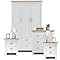 Blisswood 3 Piece Bedroom Furniture Set, High Gloss 2 Door 2 Drawers