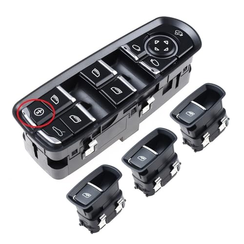 Interrupteur vitre électrique Porsche avec bouton sécurité enfants réactif