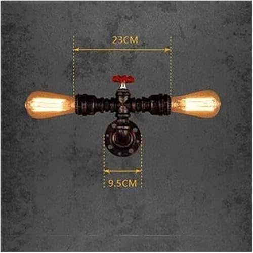 Lámpara de tubería de agua industrial para iluminar pasillos y balcones con elegancia retro 5