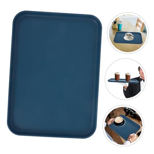 Bandeja rectangular de plástico PRETYZOOM pack de 2 para hostelería 8