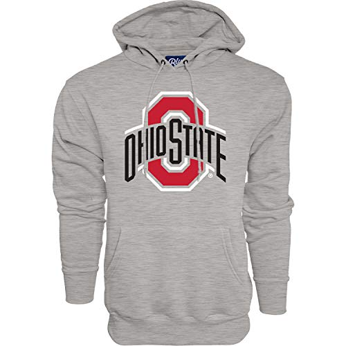 Blue 84 Men's Ohio State Buckeyes Hoodie Gray Icon, Ohio State Buckeyes Gray, Large