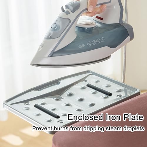 Ironing Board, Compact and Space Saver Ironing Boards with Small Hot Sleeves and Height Adjustable, Household Essentials (Color : Grey) - Image 3
