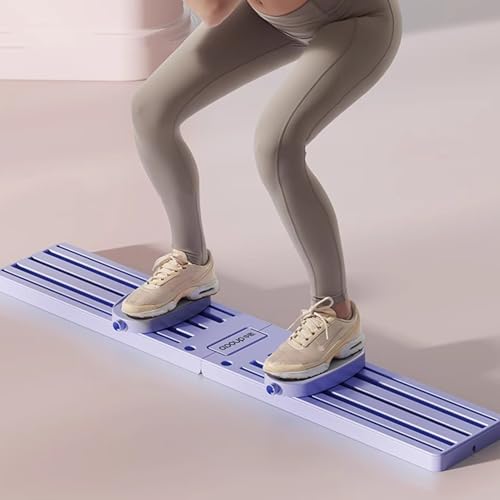 Ski Machine Leg Workout Strength Training Machine, Ski Leg Trainer Thigh Exerciser, Slimmer Muscle Strength Workout Machine for Home, Skiing Rowing Machine