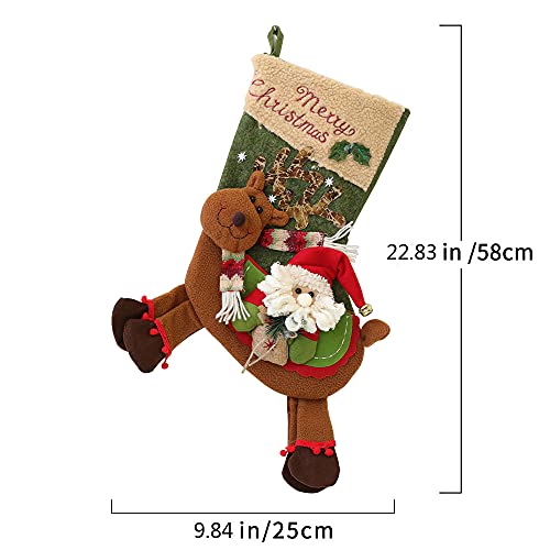 Santa Claus, Snowman Xmas Stockings - Image 5