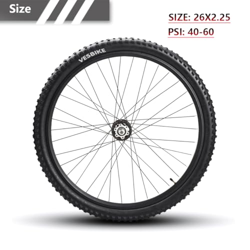26/27.5/29×2.25 inch Bike Tires Pair Mountain Bike Tires Foldable Bicycle Tires Anti-Puncture and Wear-Resistant Pack of 2