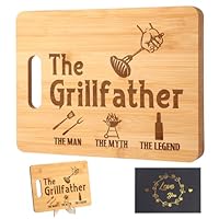 OXYEFEI Gifts for Dad - Christmas Gift for Dad,Gifts for Men, Fathers Day Gift from Daughter Son Wife Best Dad Birthday Gifts for Father Papa Unique Engraved Bamboo Cutting Board